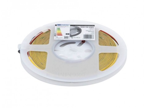 ESL Banda LED MONO COB-5mm,24V/6W-alb neutru,lungime 5m